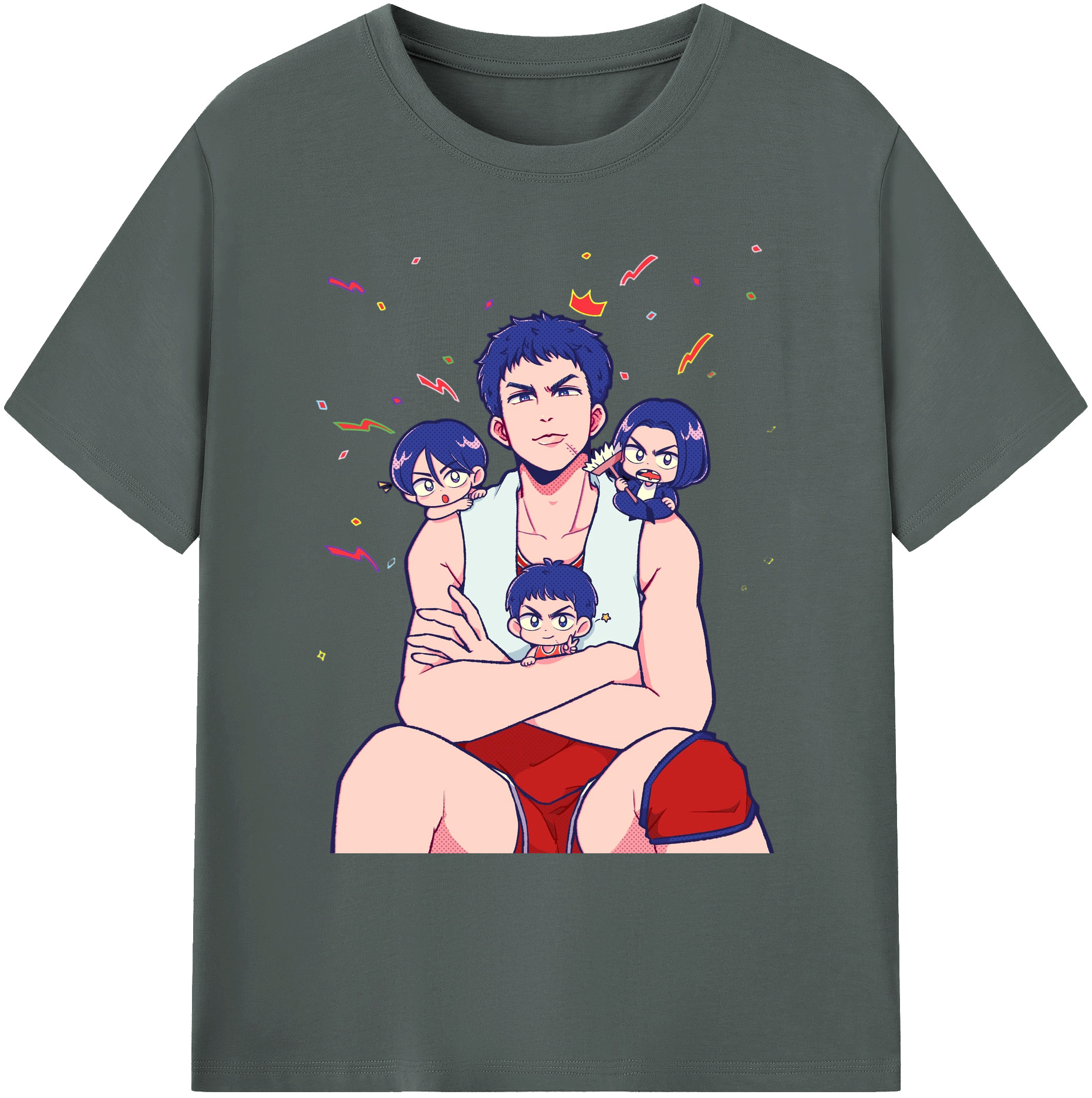 （画像用） SLAM DUNK／スラムダンク 綿100％ メンズ半袖Tシャツ｜肌触りやわらか＆通気性